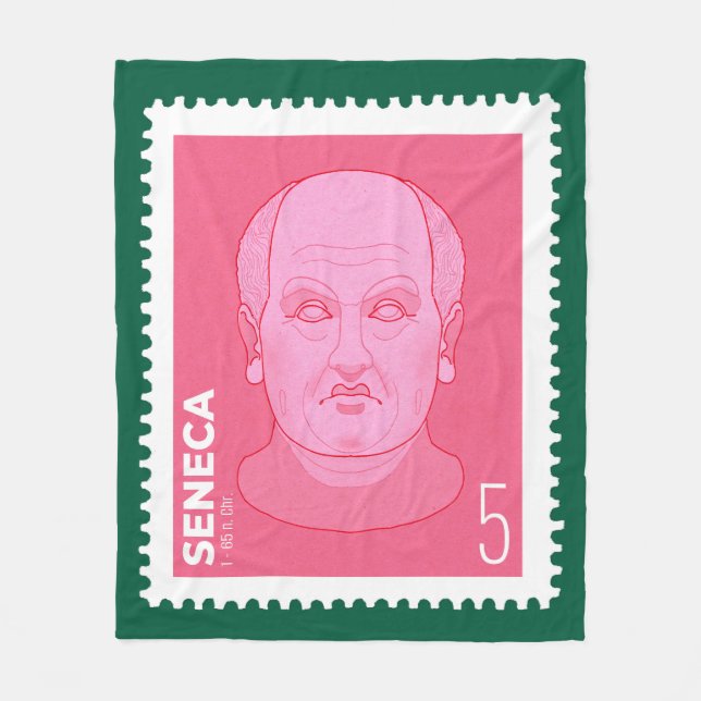 Briefmarke Seneca -   Fleecefilt (Framsidan)