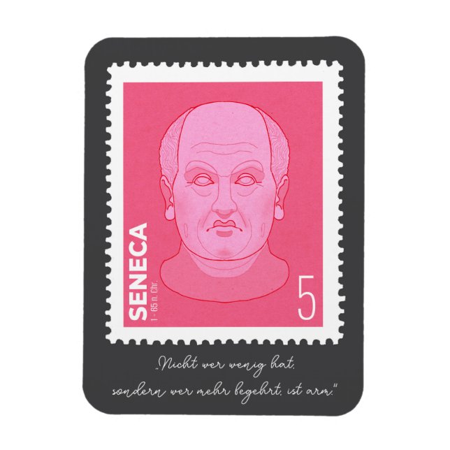 Briefmarke Seneca -   Magnet (Vertikal)