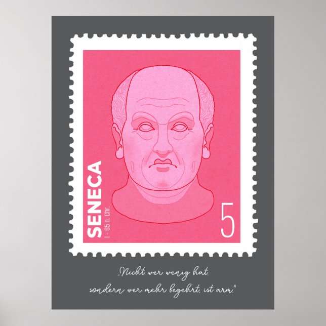 Briefmarke Seneca -   Poster (Framsidan)