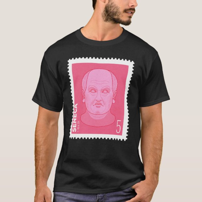 Briefmarke Seneca -   T Shirt (Framsida)