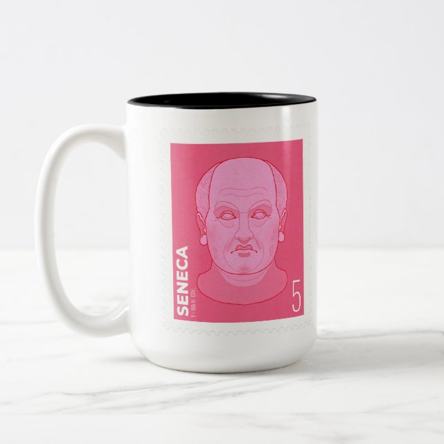 Briefmarke Seneca -   Två-Tonad Mugg (Vänster)