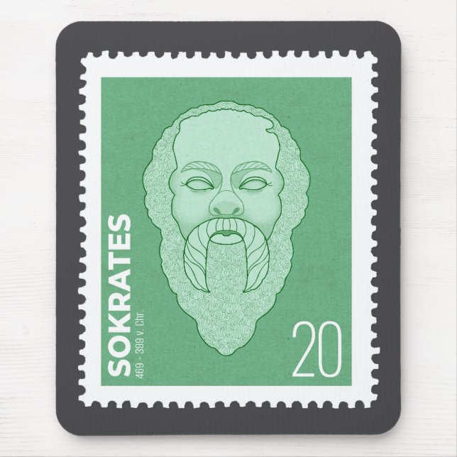 Briefmarke Sokrates - Musmatta (Framsidan)