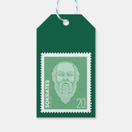 Briefmarke Sokrates - Presentetikett