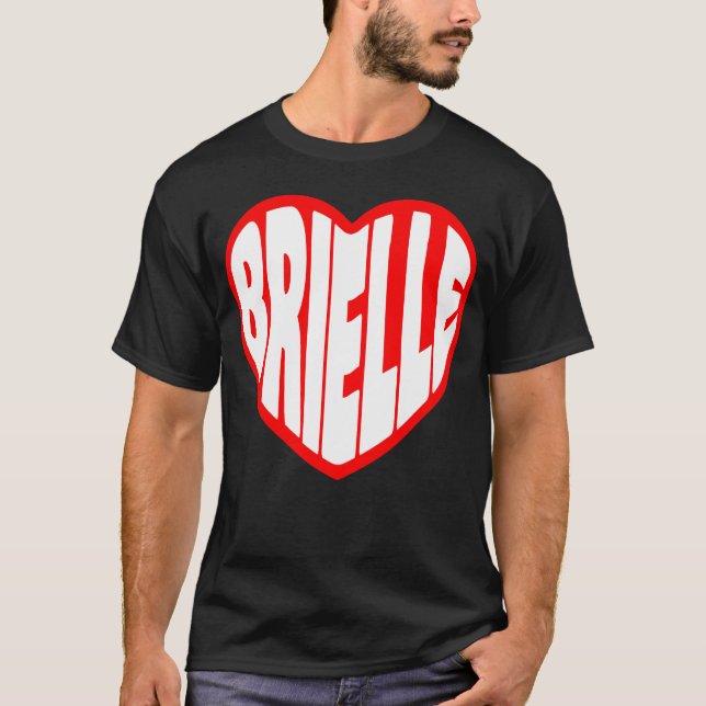 Brielle i mitt hjärta flicka t shirt (Framsida)
