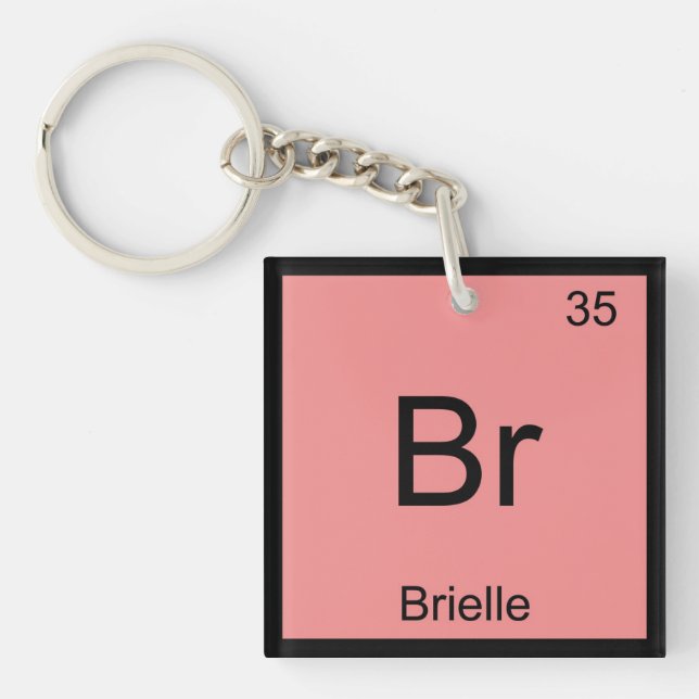 Brielle Namn Kemi Element Periodiska Systemet (Framsidan)