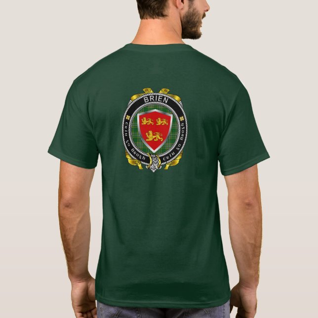 Brien/Bryan Irish Shield T-Shirt (Baksida)