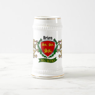 Brien/Bryan Irish Shield w/Griffins Personlig Sejdel
