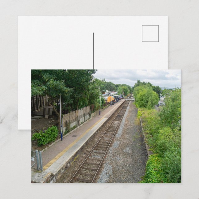 Brierfield järnvägsstation, Lancashire Vykort (Fram/baksida)