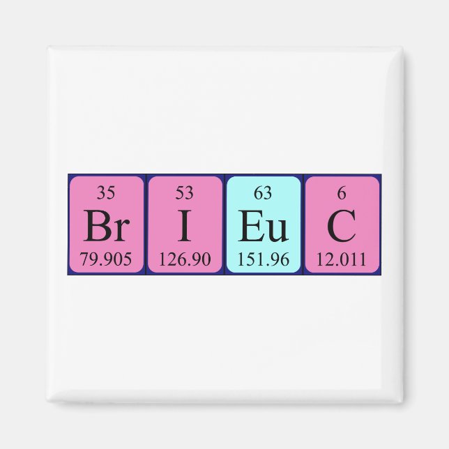 Brieuc Peric bord namn magnet (Framsidan)
