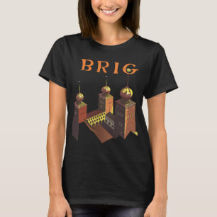 Brig Schweiz Slott Tårn Resa T Shirt