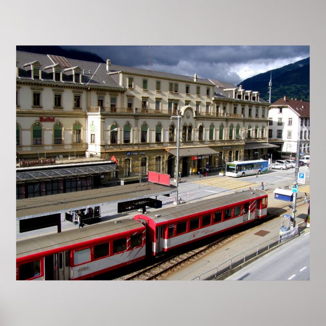 Brig station byggande poster (Framsidan)