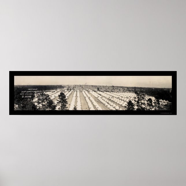 Brigade Camp Jackson Photo 1918 Poster (Framsidan)