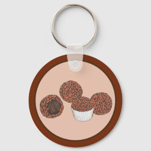 Brigadeiros Brazilian Chocolate Truffles Dessert Nyckelring