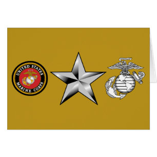 BrigadgeneralGeneral för USMC BGen 0-7 Hälsningskort