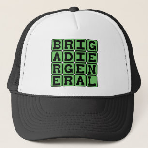 BrigadgeneralGeneral, militär ledare Truckerkeps