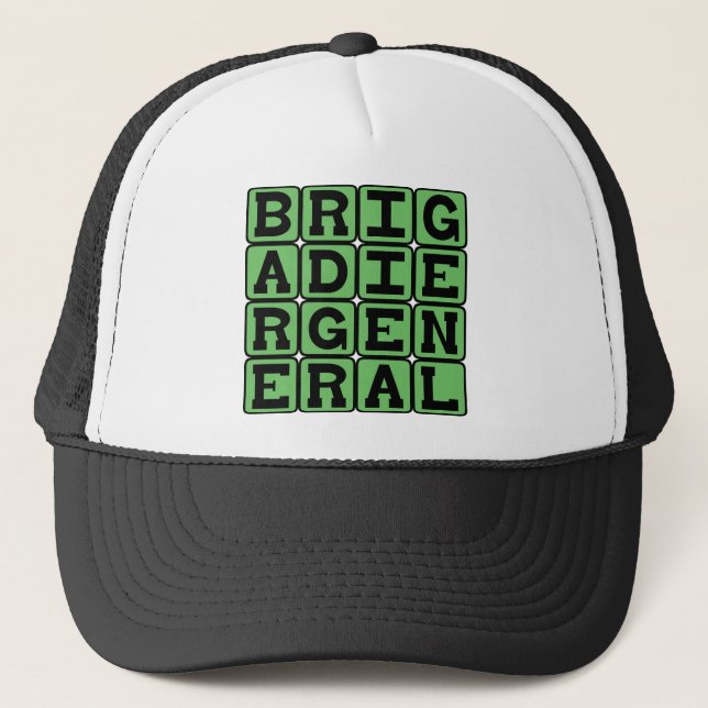 BrigadgeneralGeneral, militär ledare Truckerkeps (Framsida)