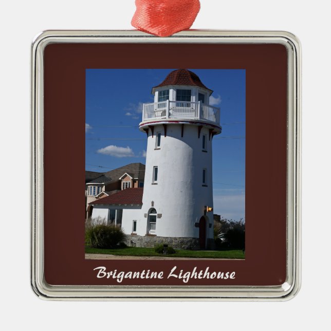 Brigantine Lighthouse Foto Ornament  (Framsidan)