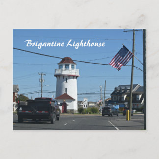 Brigantine Lighthouse Photo Postcard Vykort