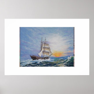 Brigantine on Living Seas Poster
