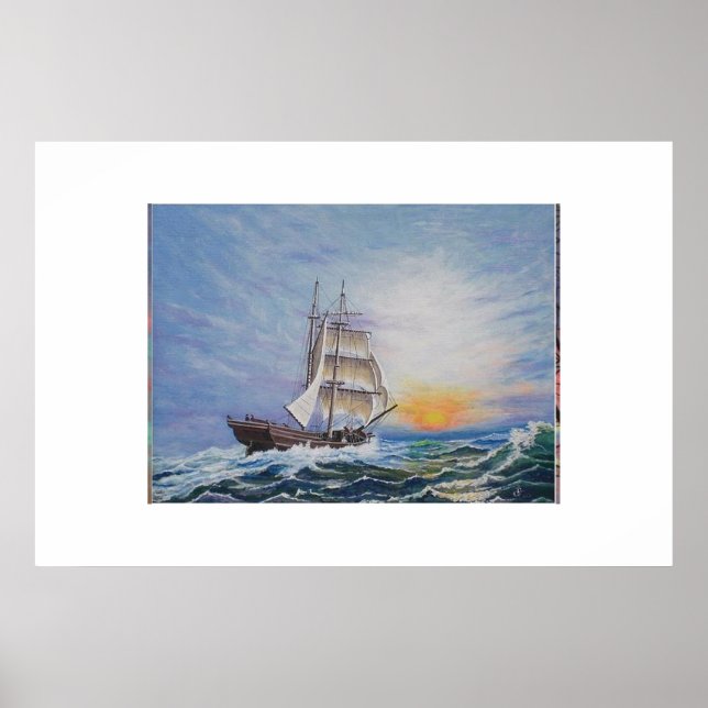 Brigantine on Living Seas Poster (Framsidan)