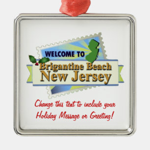 Brigantinstrand NJ Julgransprydnad Metall