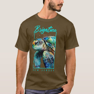 Brigatine New jersey Watercolor Sea Turtle Portrai T Shirt