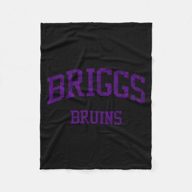 Briggs High School Hs Columbus Grafisk Konst Fleecefilt (Framsidan)
