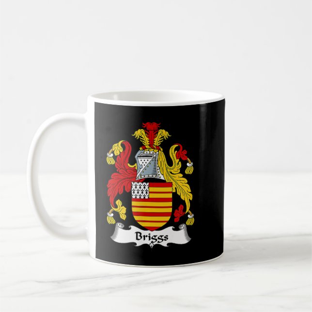 Briggs Jackar Arm Family Crest Kaffemugg (Vänster)