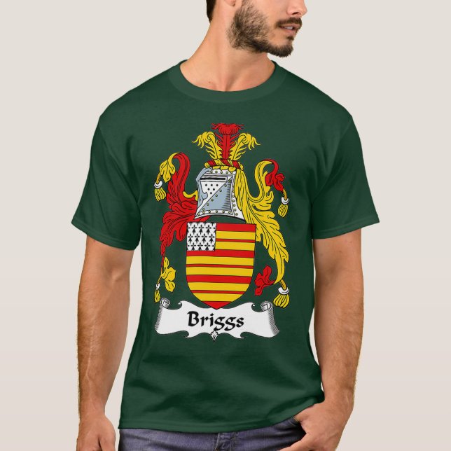 Briggs Jackar Arm Family Crest T Shirt (Framsida)