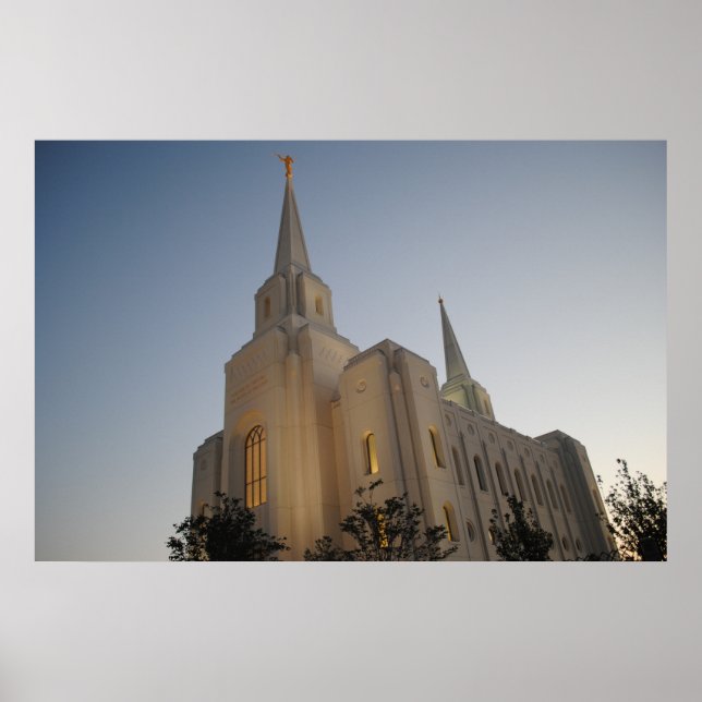 Brigham City Utah Temple #1 LDS Wall Art Poster (Framsidan)