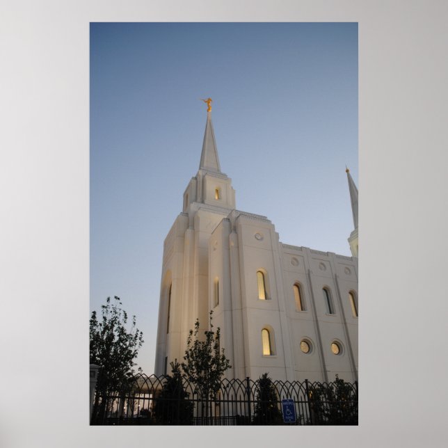 Brigham City Utah Temple #2 LDS Wall Art Poster (Framsidan)