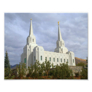 Brigham stad Utah LDS, Mormontempel Fototryck