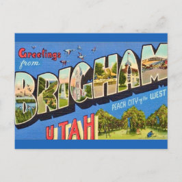 Brigham Utah Hälsning vykort