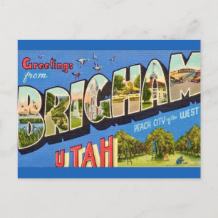 Brigham Utah Hälsning vykort