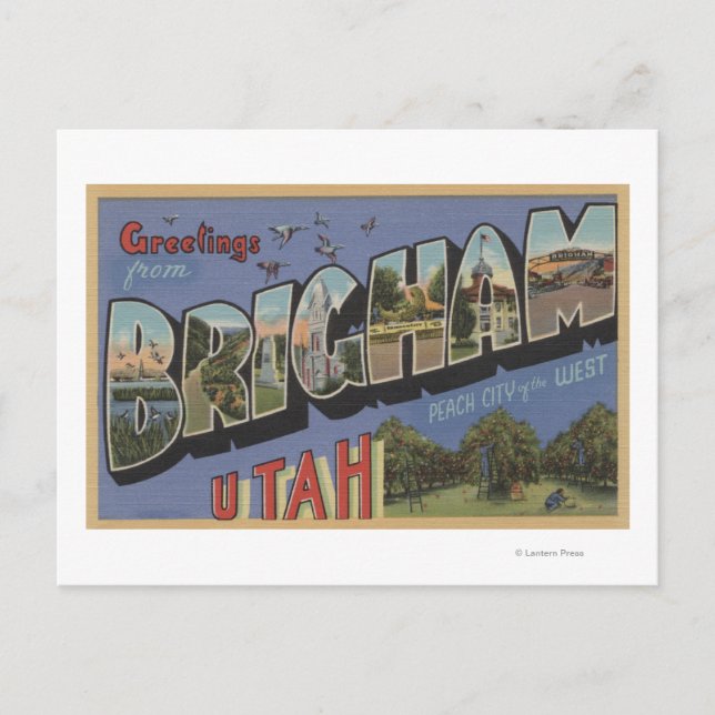 Brigham, UtahLarge Brev ScenesBrigham, UT Vykort (Framsida)