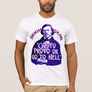 Brigham Young citationstecken: Gå till Provo elle T-shirt