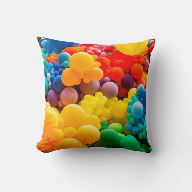 Bright abstract background of jumble of rainbow co kudde (Framsida)