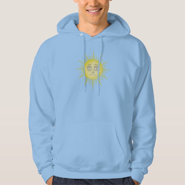 Bright Abstract Sun Art Hoodie (Framsida)