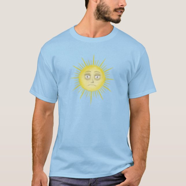 Bright Abstract Sun Art T Shirt (Framsida)