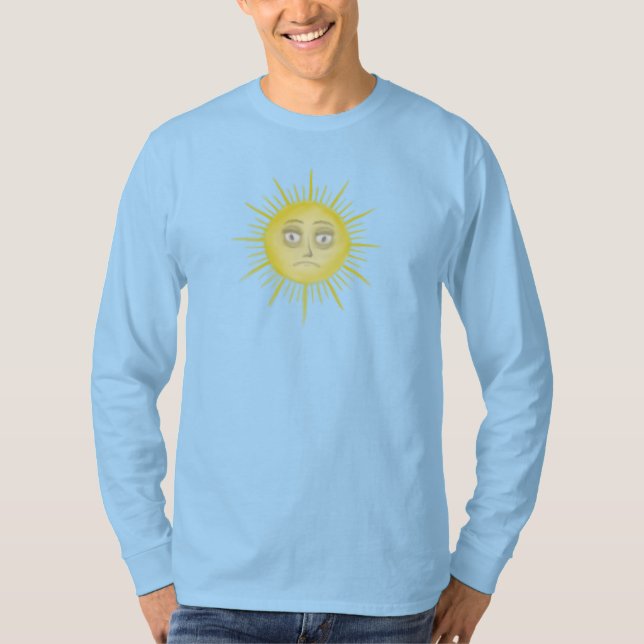 Bright Abstract Sun Art T Shirt (Framsida)