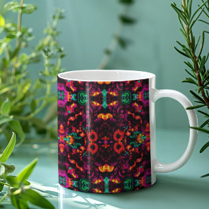 Bright Abstrakt Färg Kaffemugg