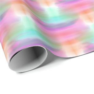 Bright Abstrakt Neon Rainbow Colorful Girly Presentpapper