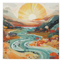 Bright Abstrakt Sunset