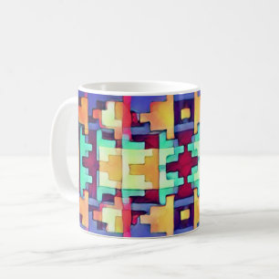 Bright Abstrakt sydväst Kaffemugg
