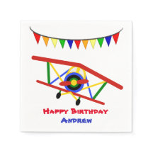 Bright Airplan Birthday Boy
