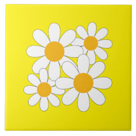 Bright and Bold Daisy Kakelplatta