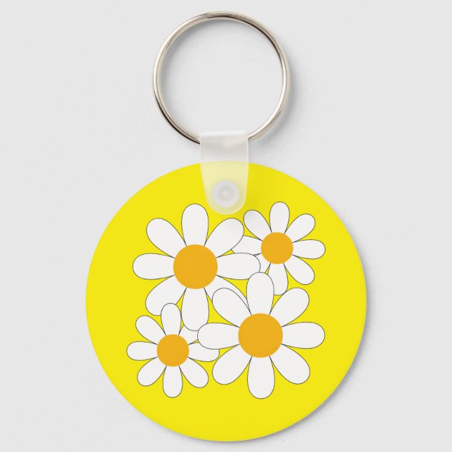 Bright and Bold Daisy Nyckelring (Framsida)