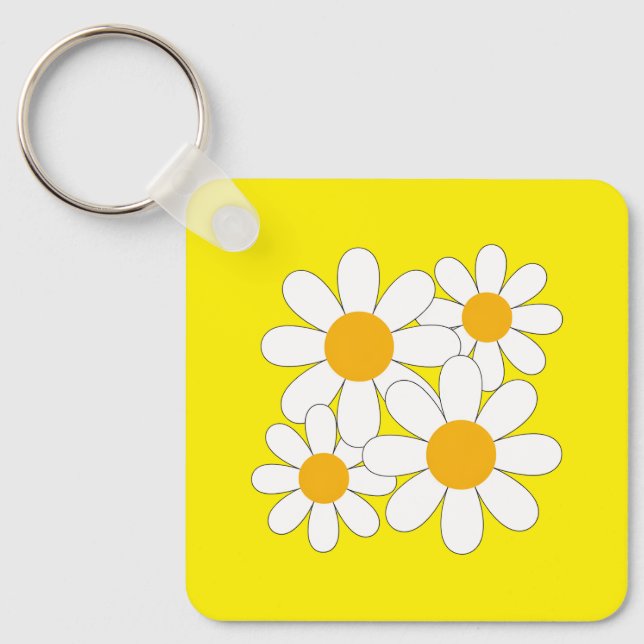 Bright and Bold Daisy Nyckelring (Framsida)