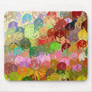 BRIGHT AND CHEERY MULTI FÄRGAD SWIRLS MUSMATTA