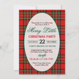 Bright and Colorful Christmas Party Invitation Inbjudningar